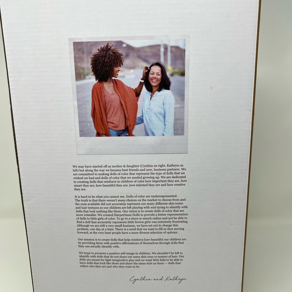 Harperlman Imani 14” linen doll - Picture 2 of 2